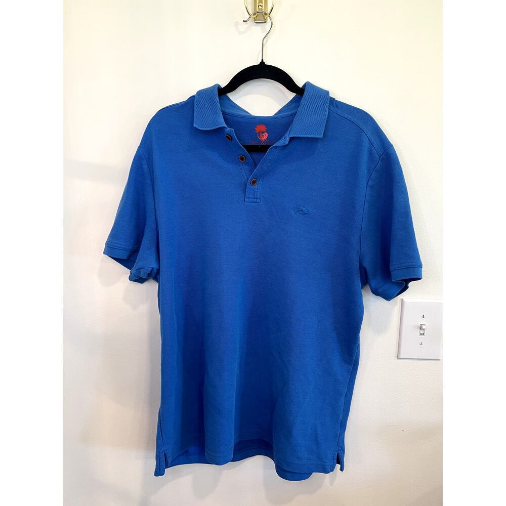 Ocean & Coast Polo Shirt Mens Large Blue Short Sleeve Golf Casual Classic